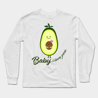 Avocado with baby Long Sleeve T-Shirt